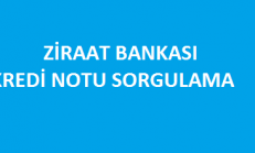 Ziraat Bankası Kredi Notu Sorgulama